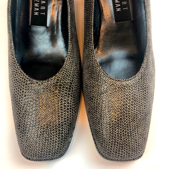 Stuart Weitzman Snakeskin Print Block Heel… - Picture 4 of 14